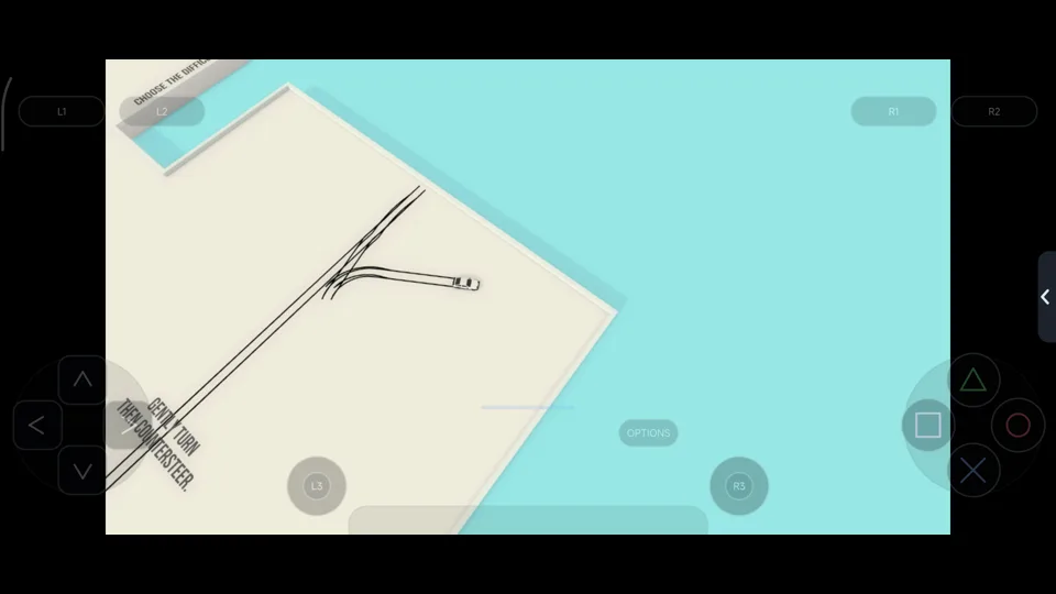 Published gameplay capture of Absolute Drift in LSX4
