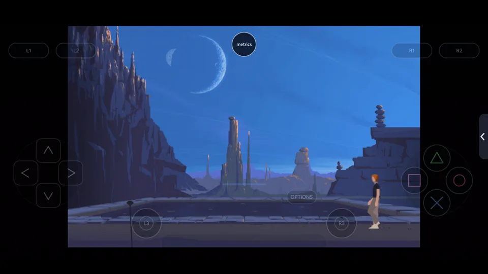 Published gameplay capture of Another World in LSX4