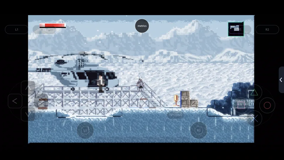 Published gameplay capture of Axiom Verge 2 in LSX4