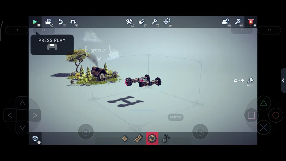 Published gameplay capture of Besiege in LSX4