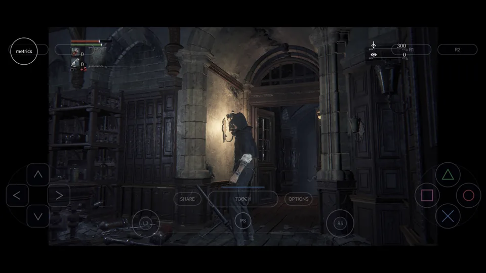 Published gameplay capture of Bloodborne in LSX4