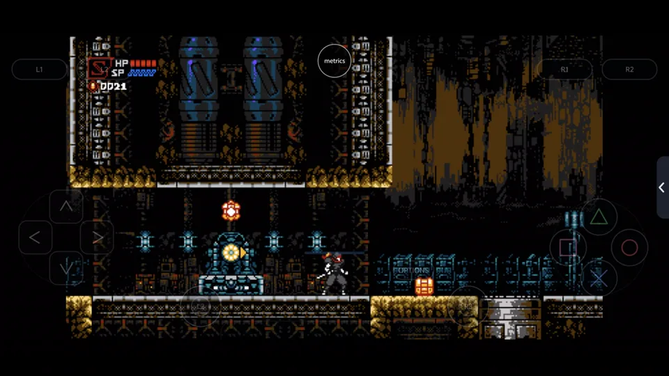 Published gameplay capture of Cyber Shadow in LSX4