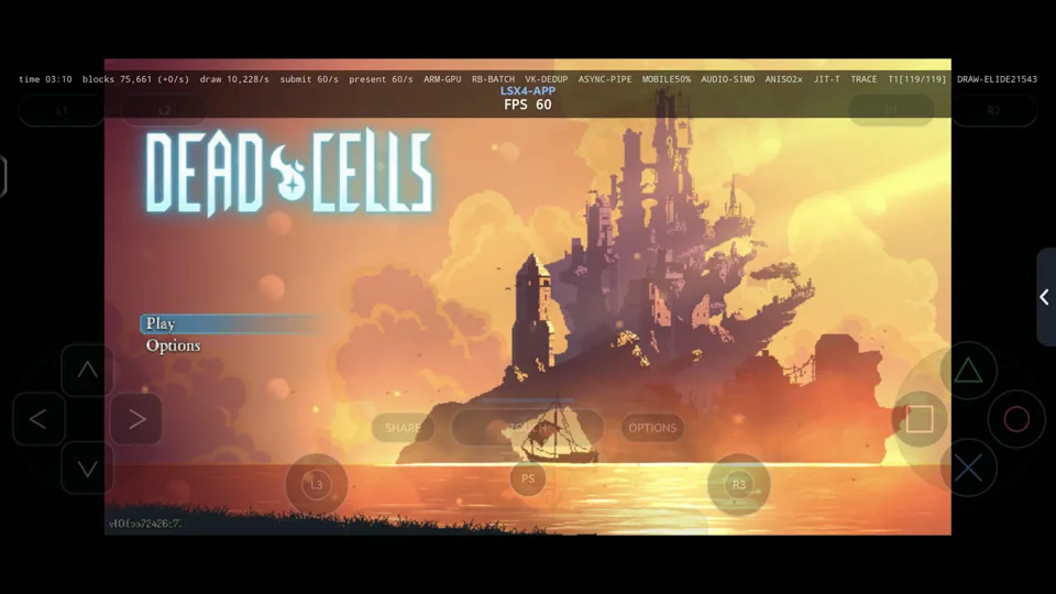 Published gameplay capture of Dead Cells in LSX4