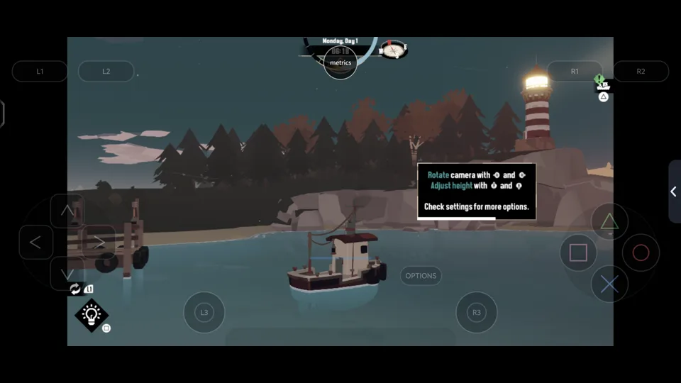 Published gameplay capture of DREDGE in LSX4