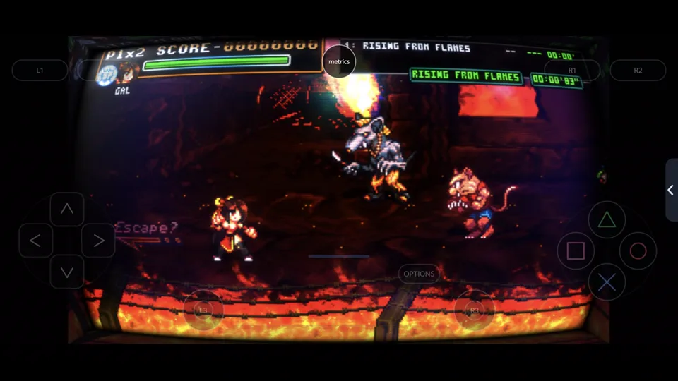 Published gameplay capture of Fight'N Rage in LSX4