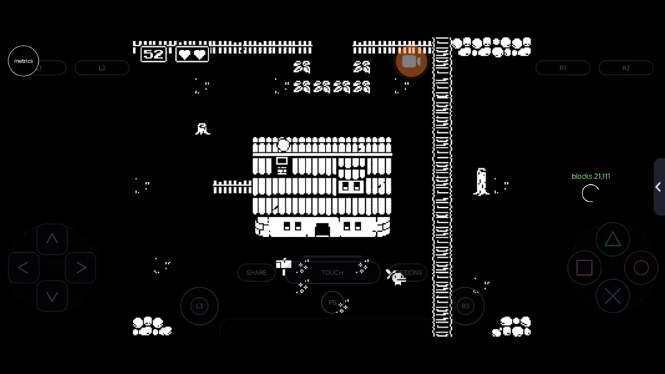 Published gameplay capture of Minit in LSX4