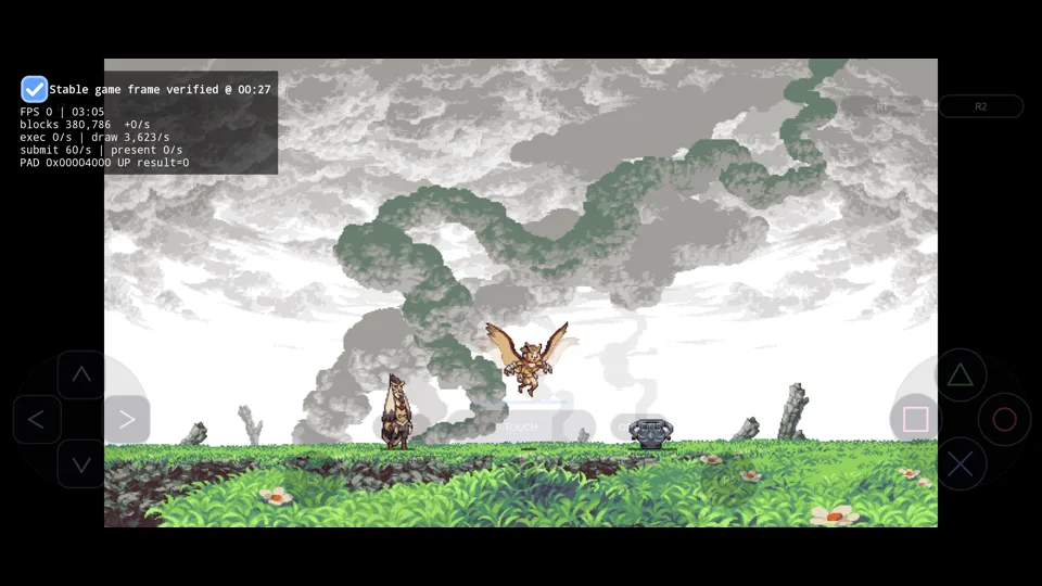 Published gameplay capture of Owlboy in LSX4