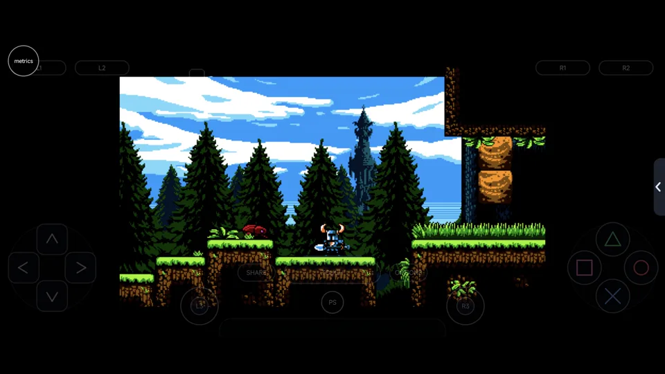 Published gameplay capture of Shovel Knight in LSX4