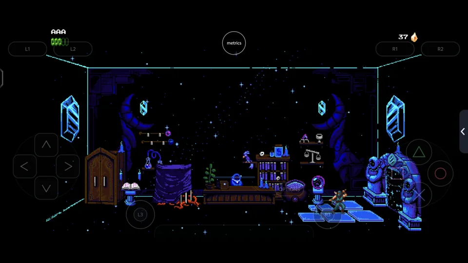 Published gameplay capture of The Messenger in LSX4