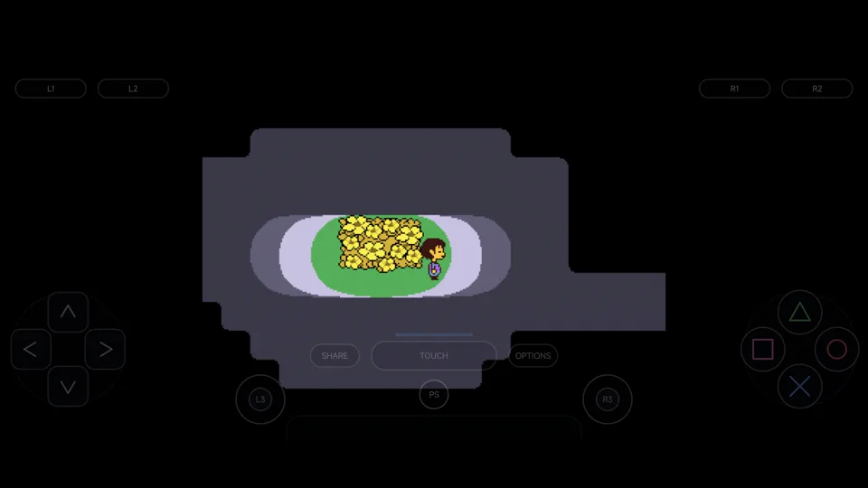 Published gameplay capture of Undertale in LSX4